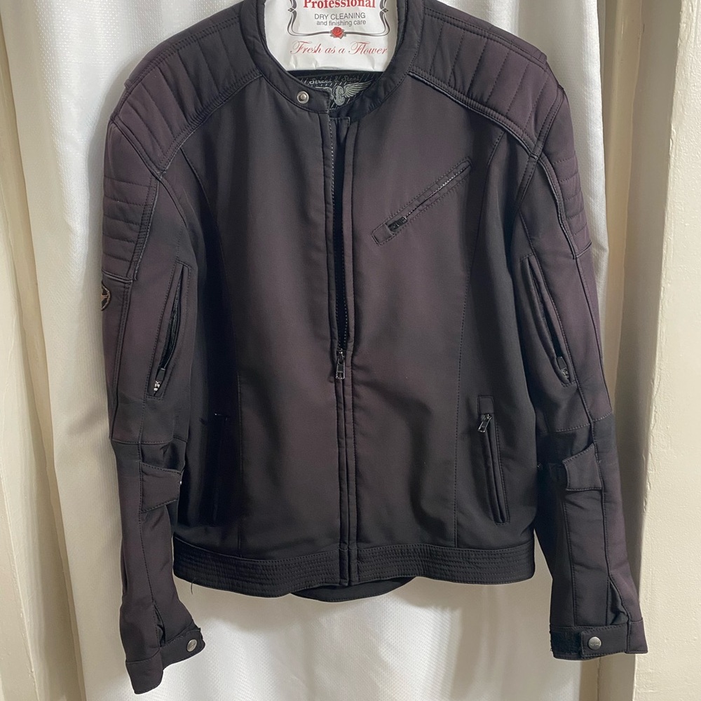 Black Armored Motorcycle Jacket - Picture 2 of 7